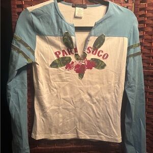 Parasuco Blue and White Long Sleeve Tee